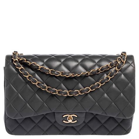 chanel chevron flap 2017|Chanel flap bag jumbo grey.